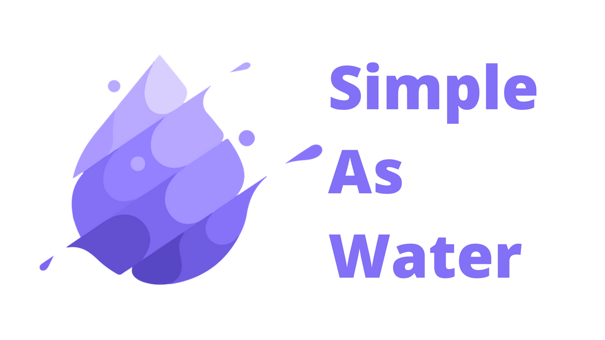 Welcome to SimpleAsWater 😉